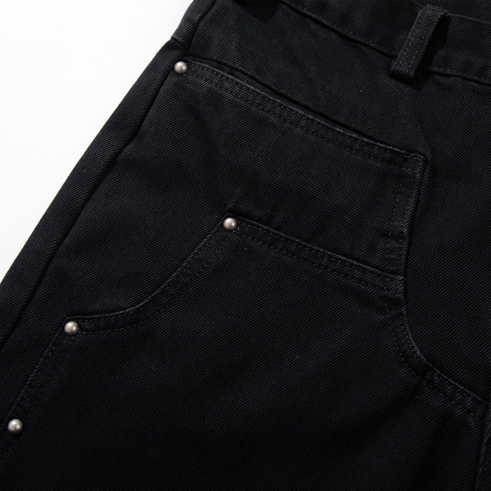 Black Rivet Baggy Jeans