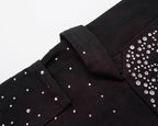 Black Sparkly Shorts Jeans