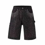 Black Sparkly Shorts Jeans