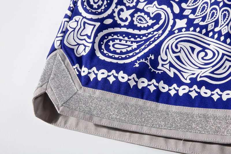 Blue Bandana Shorts