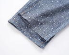 Blue Crystal Baggy Jeans
