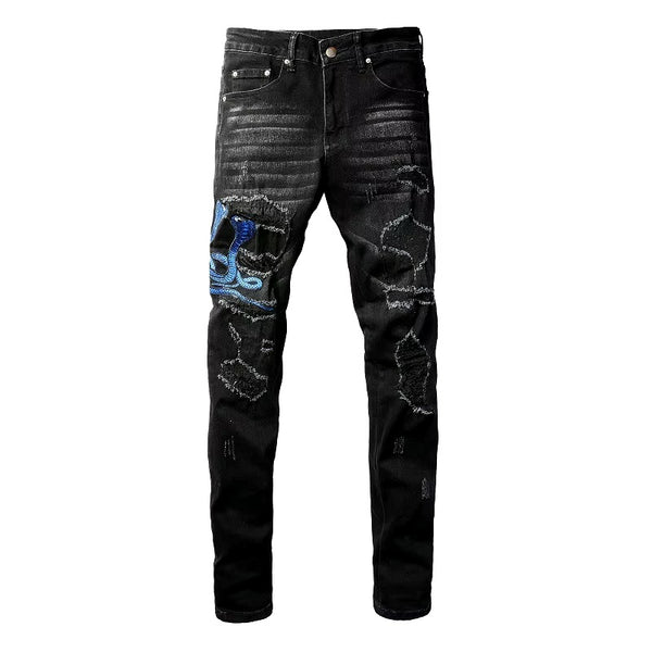 Blue Snake Jeans – Thevaluee™