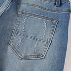 Blaue Haifisch-Jeans