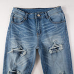 Blaue Haifisch-Jeans
