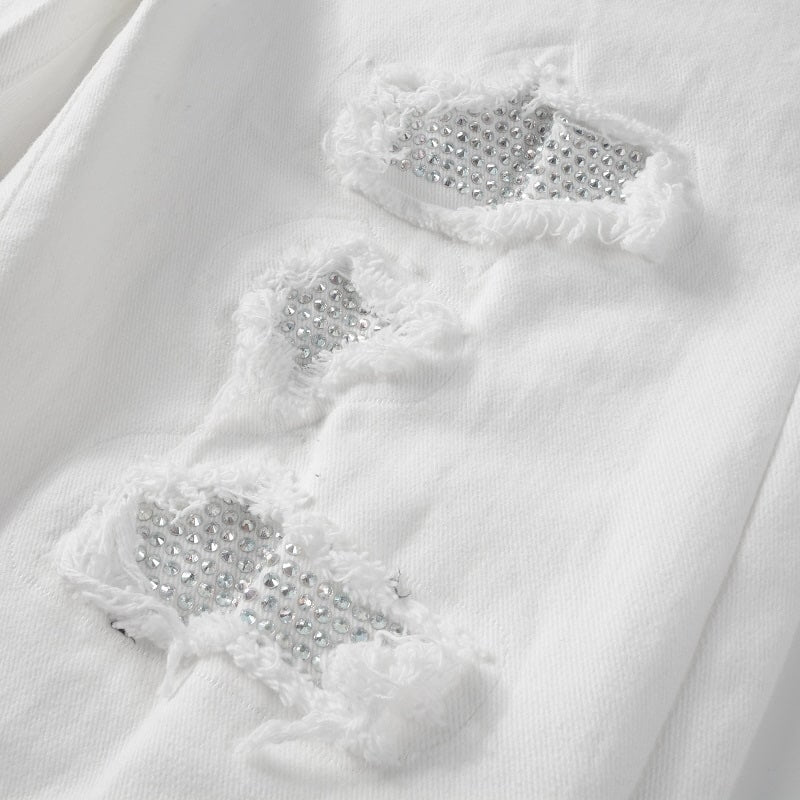 Saubere weiße Jeans