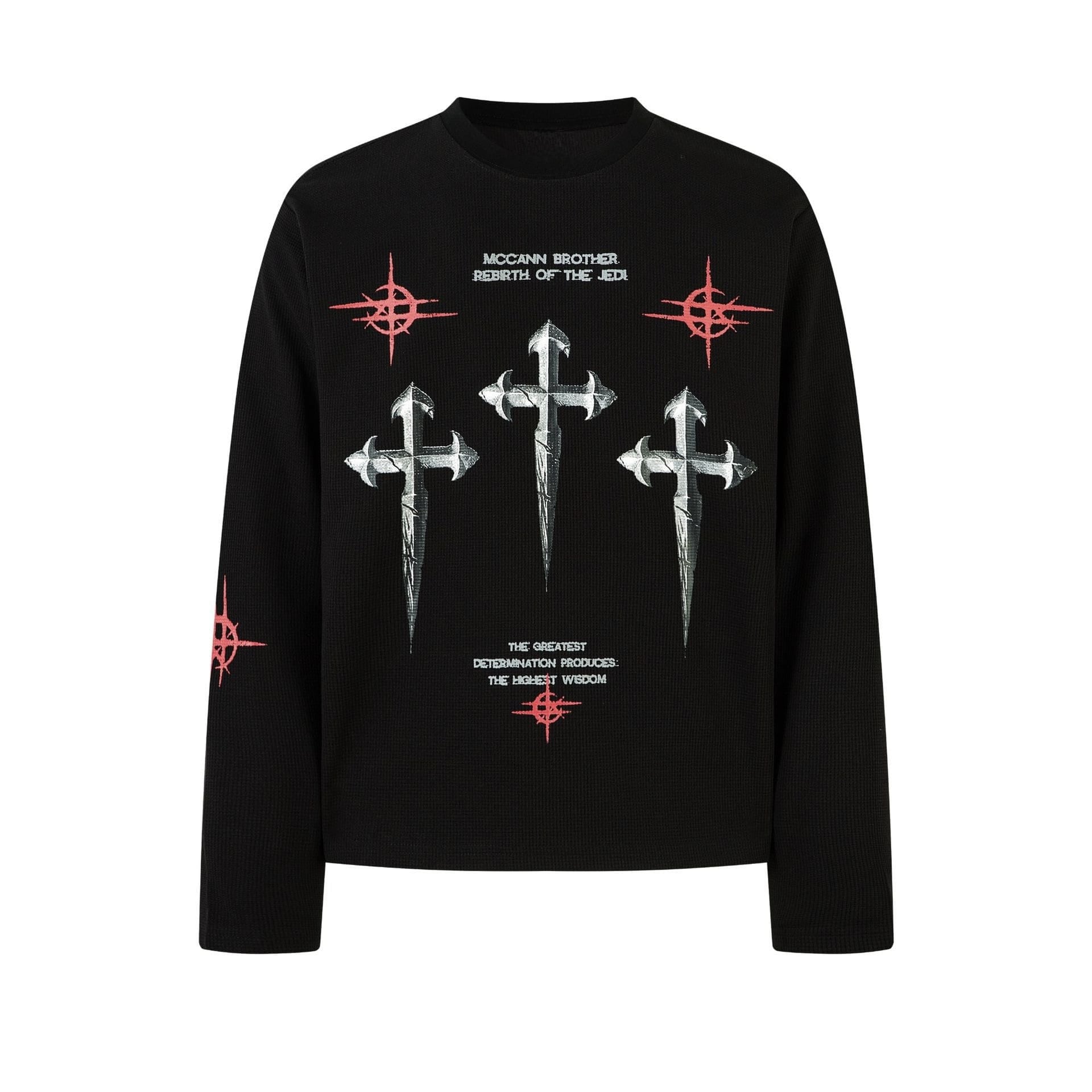 Black Crosses Long Sleeve