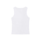 White Block Tank Top