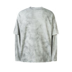 White Dirty Long Sleeve Tee