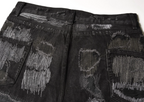 Schwarze Distressed Jeans
