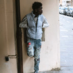 Blue Double Face Gilet