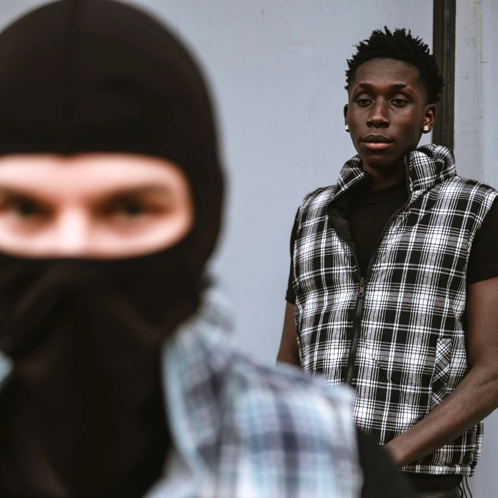 Black Double Face Gilet