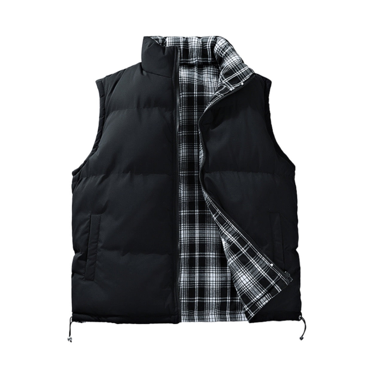 Black Double Face Gilet