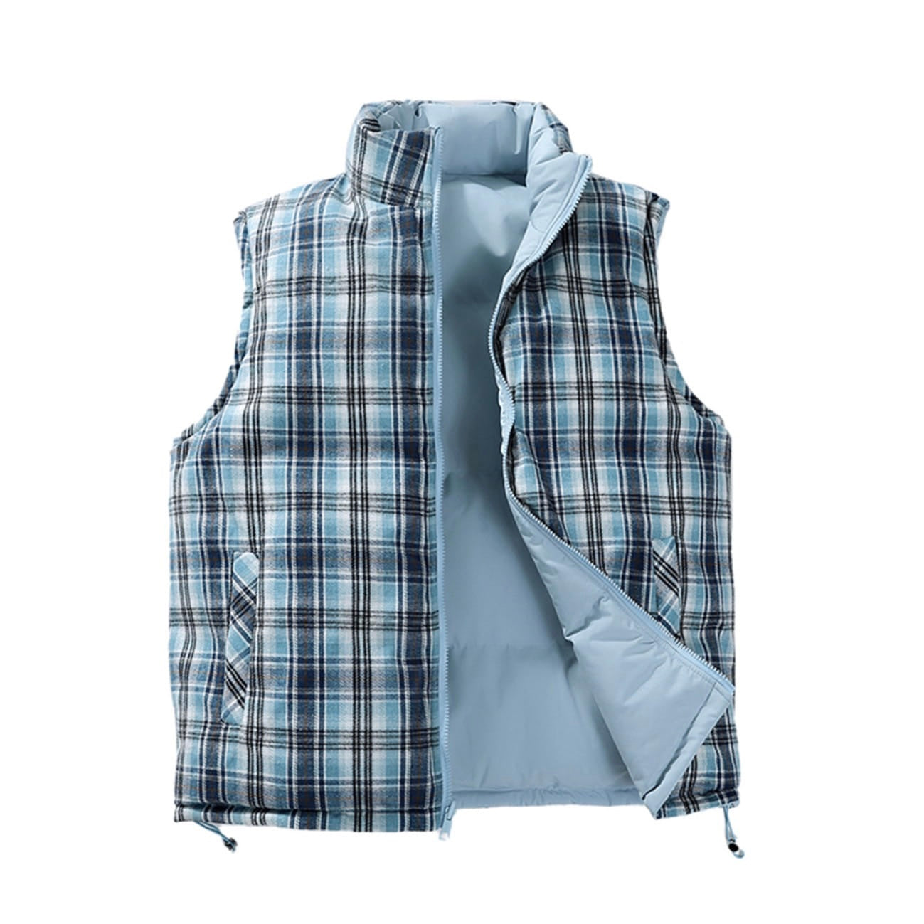 Blue Double Face Gilet
