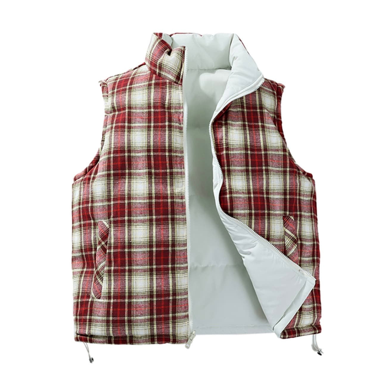 White Double Face Gilet