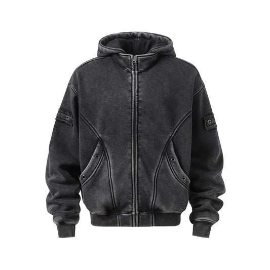 Faded black Hoodie