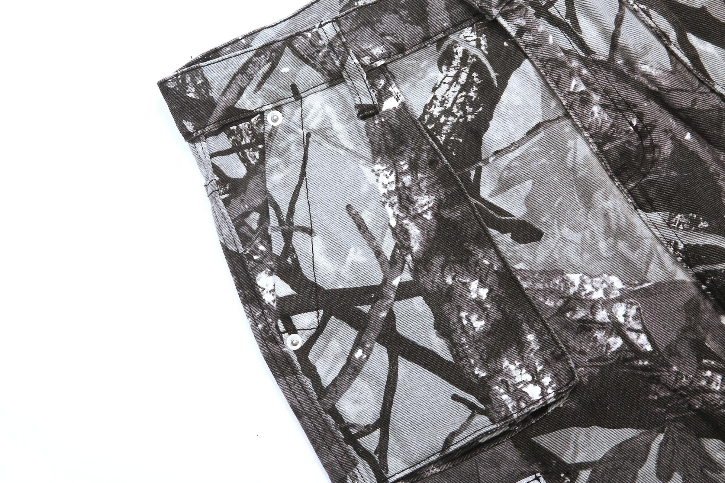 Grey Forest Flare Jeans