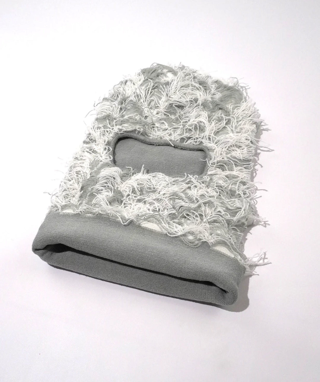 Frayed Grey Balaclava
