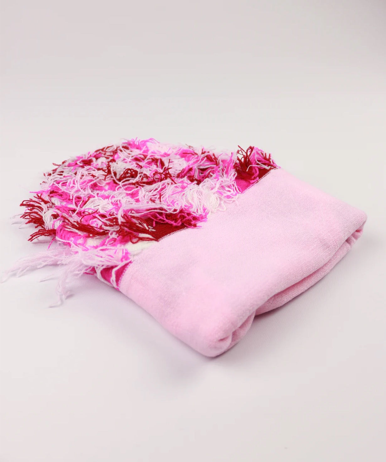 Frayed Pink Balaclava
