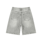 Grey Classic Shorts Jeans