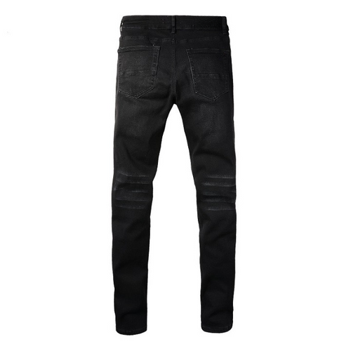 Grey Patch Jeans