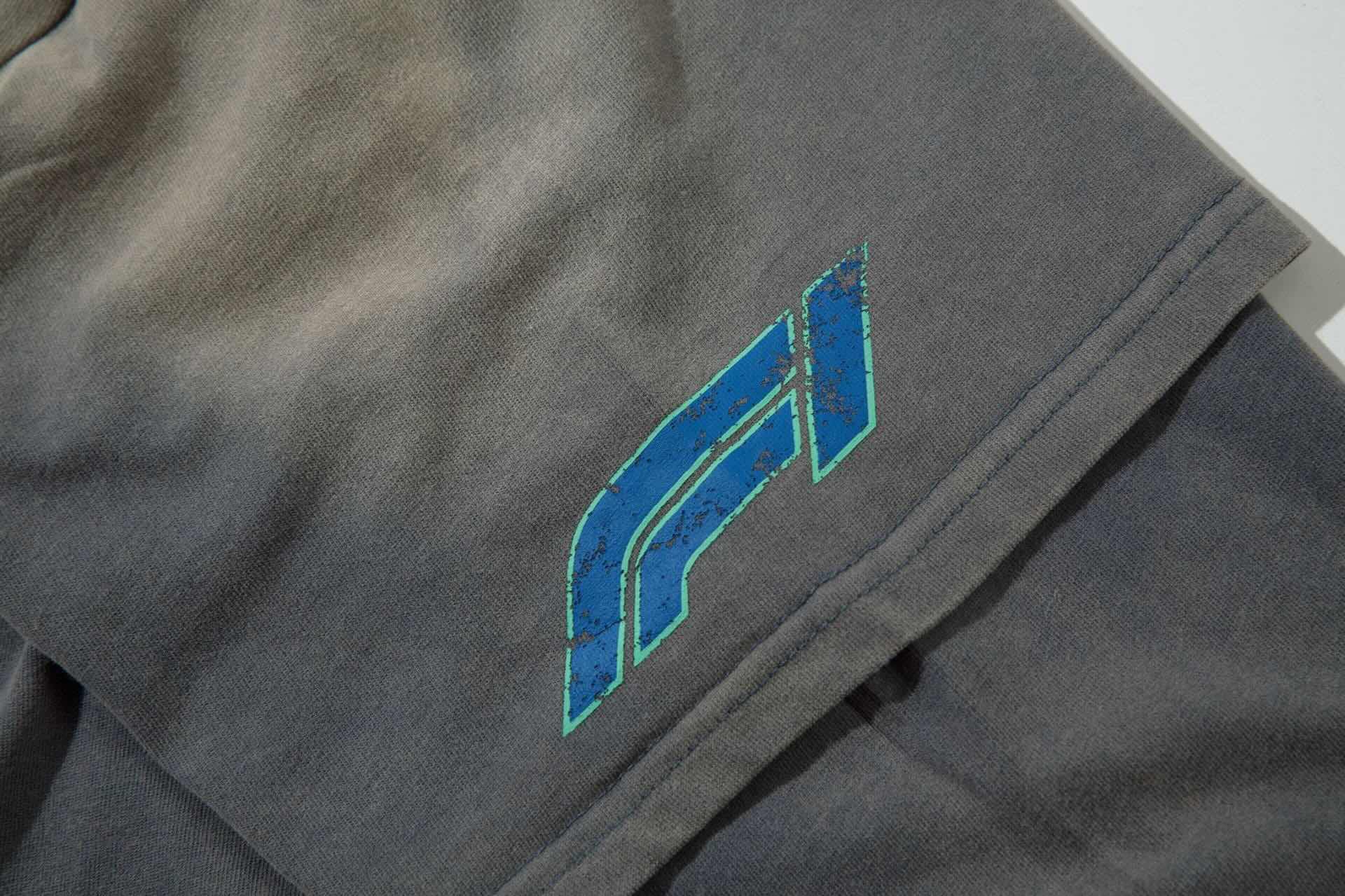 Grey Racing Long Sleeve Tee