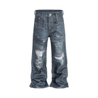 Illusion Ripped Baggy Jeans