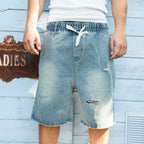 Blue Infinity Shorts Jeans