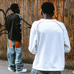 Orange Pocket Baggy Jeans