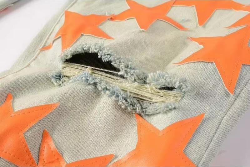 Orange Star Jeans