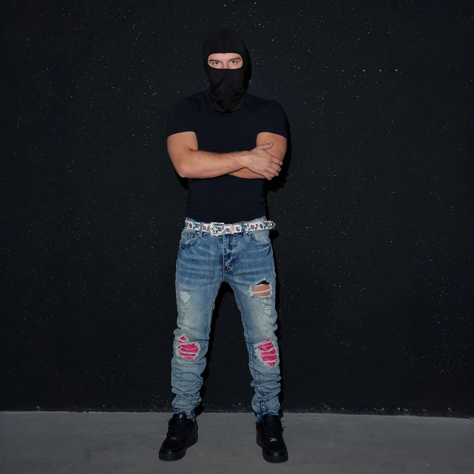 Pink Patch Jeans