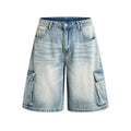 Pocket Blue Shorts Jeans