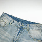 Pocket Blue Shorts Jeans