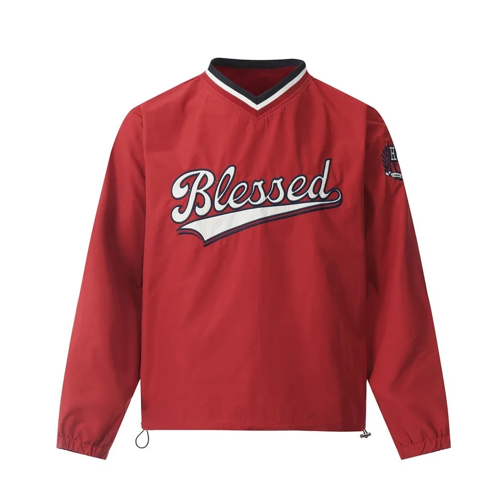 Red Blessed Tech Hoodie