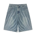 Rhinestones light blue Shorts Jeans