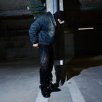 Shiny Shadow Flare Jeans