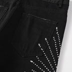 Shiny Shadow Flare Jeans