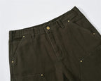 Olive Shorts Jeans