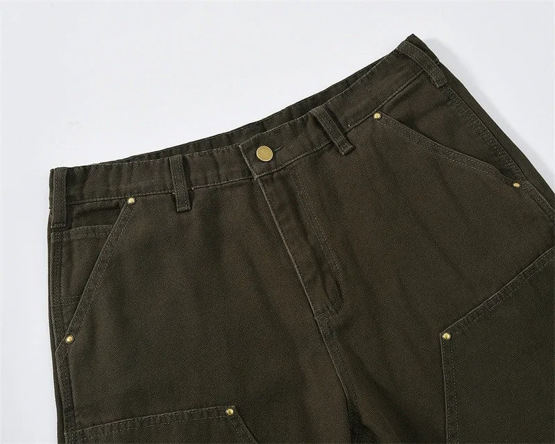 Olive Shorts Jeans