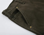 Olive Shorts Jeans
