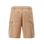 Karamellfarbene Shorts Jeans
