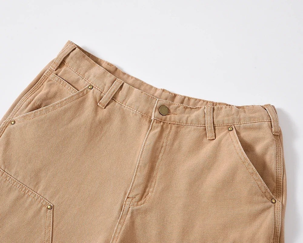 Karamellfarbene Shorts Jeans