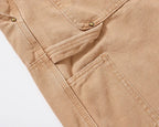 Karamellfarbene Shorts Jeans