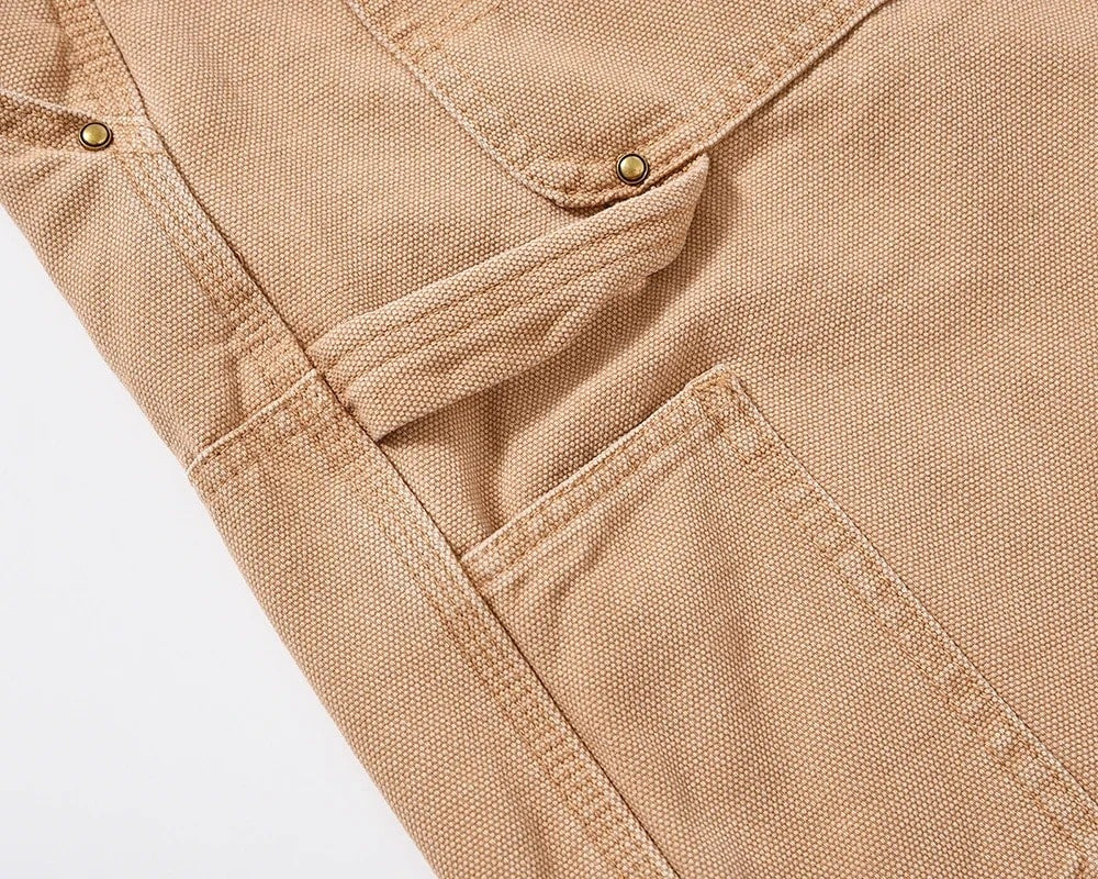 Karamellfarbene Shorts Jeans