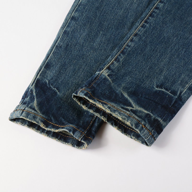 Blue Tear Patch Jeans