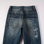 Blue Tear Patch Jeans