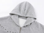Studs Grey Hoodie