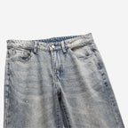 Washed Blue Flare Jeans