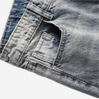 Washed Blue Flare Jeans