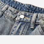 Washed Blue Flare Jeans