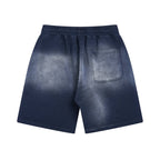 Washed Blue Jogger Shorts